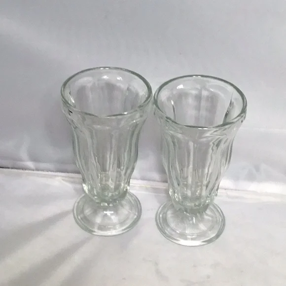 Ice CREAM‎ SUNDAYS/ COKE FLOATS CLEAR VINTAGE GLASS