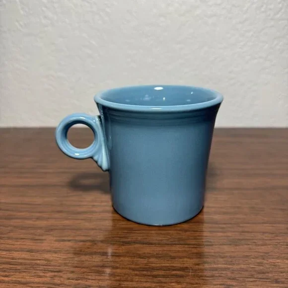 Fiesta Ware VTG Coffee Mug Periwinkle Blue Ring Handle 10oz Homer Laughlin HLC