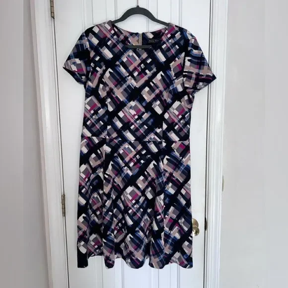Jessica Howard sz 16 Geometric, A-line Fit and Flare Dress