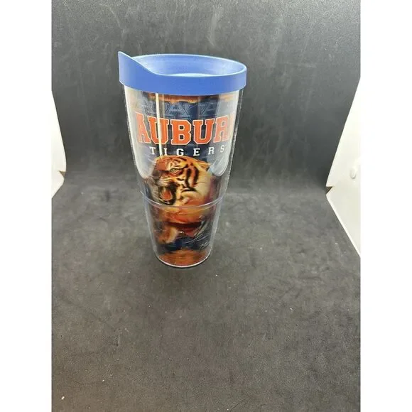 AU‎ Tervis 24 oz Tumbler AUBURN UNIVERSITY 3D Wrap Lifetime Guarantee NWOT W/Lid