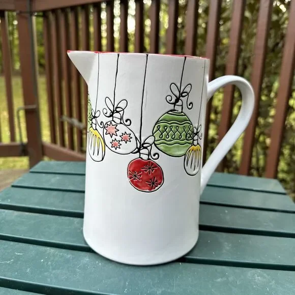 Inhomestylez Spectrum Designz‎ Christmas Ornament Pitcher