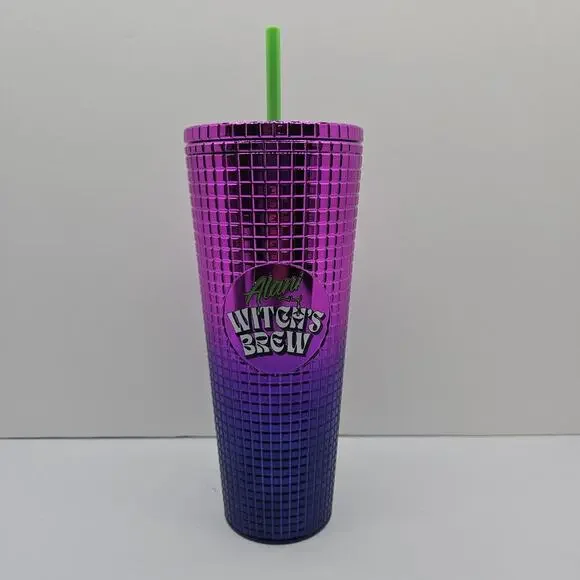 Alani Nu Witch's Brew Purple Tumbler Cup Halloween Straw Cup HTF