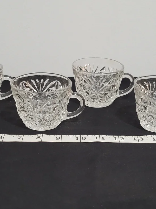 Vintage Anchor Hocking 6oz Punch Glasses - Set of 4