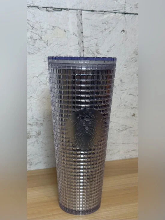 Starbucks Silver Disco Holiday Studded Tumbler 2020.