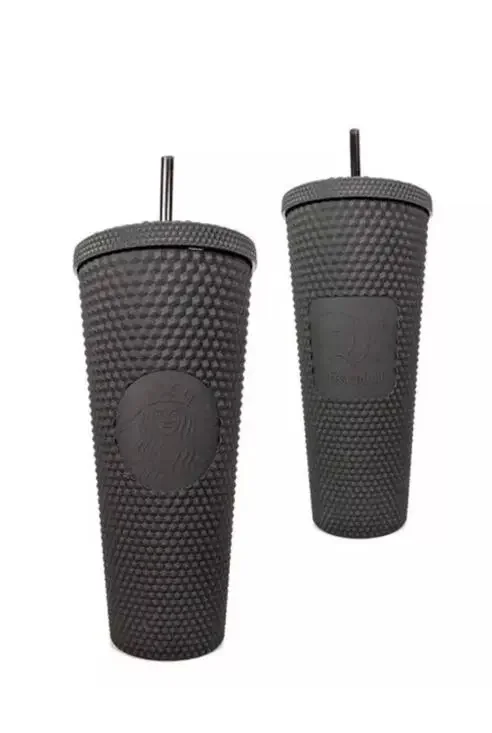 NIB Disney Parks Disneyland Matte Black Starbucks Celebration Tumbler 24oz