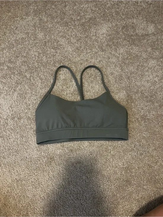 Lululemon Olive Green Strappy Sports Bra