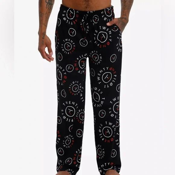 Unisex Twenty‎ One Pilots Allover Print Pajama Pants Hot Topic