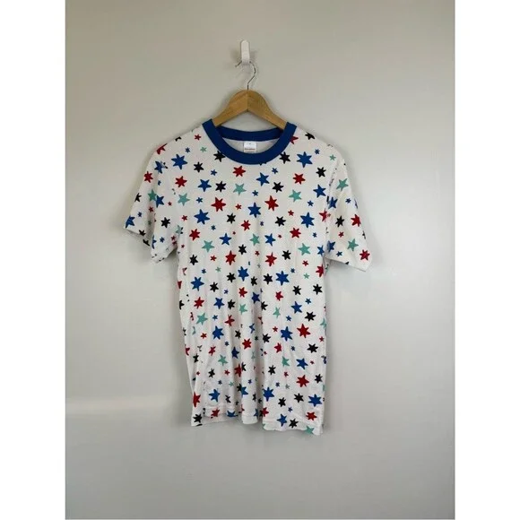 Hanna Andersson Adult 4th of July Short John Pajamas Size Medium Summer Stars
