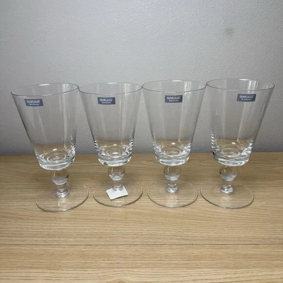Marquis by Waterford Set Of 4 Red Wine Goblets Crystal Cristal Dining Glass Cup