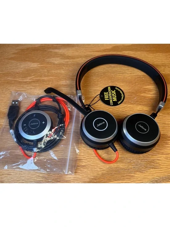 Jabra Wired Headset with Boom Microphone and USB Control Unit
