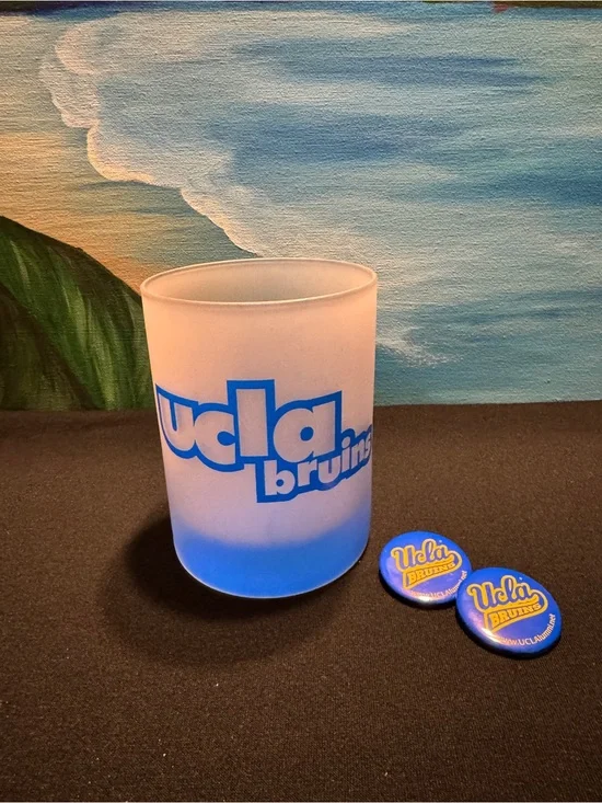 UCLA Bruins Vintage Frosted Glass - Blue/White