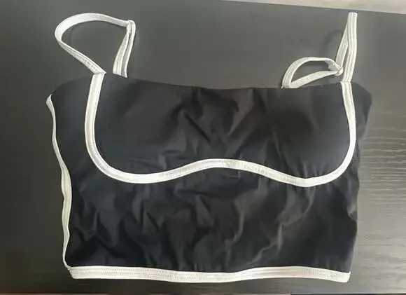 Move With You Sports Bra Womens XL Spaghetti Strap Square Neck