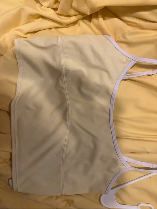 Women’s Yellow Polka Dot Bralette Tank Top