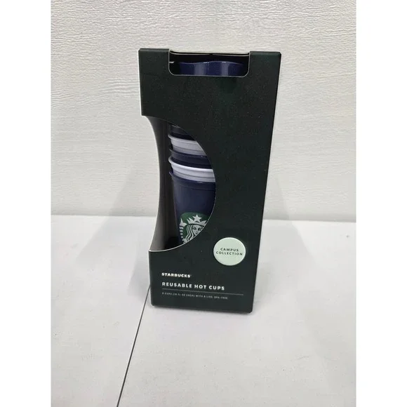 Starbucks FIU Florida International University Reusable Hot Cups 6 Pack 16oz New