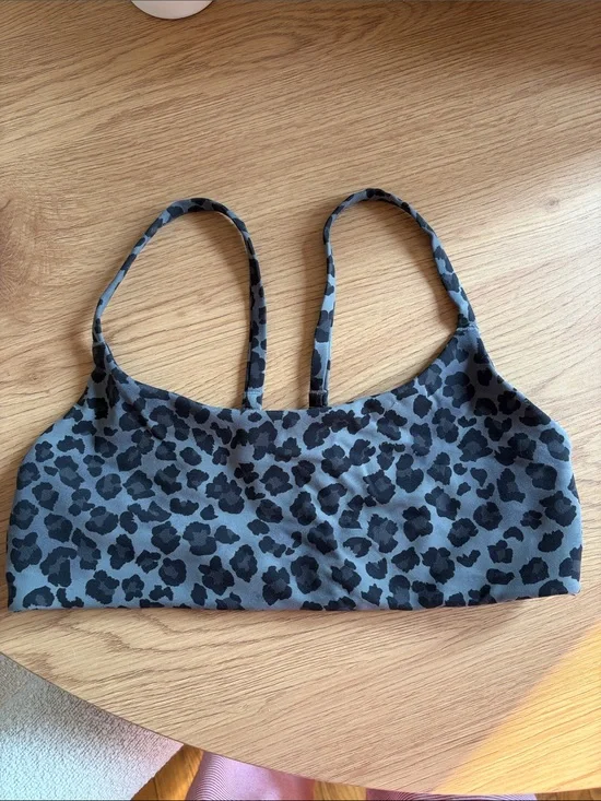Lululemon Wunder Train Strappy Racer Bra Leopard 10