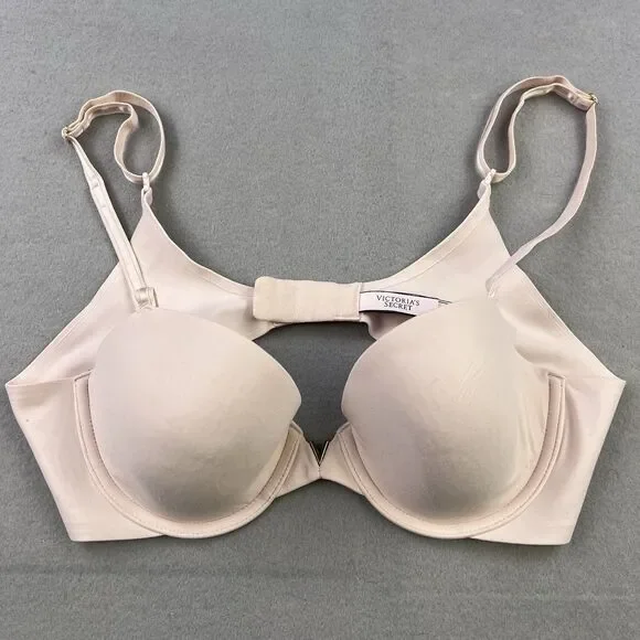 Victoria's Secret Lined Demi Bra  Size 36B Pale Pink Underwire Comfortable Soft
