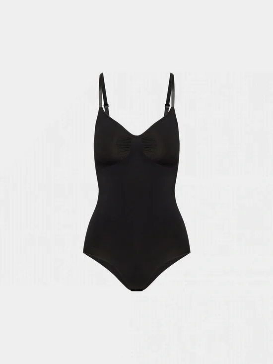 Quince Sculpting Shapewear Bodysuit Sz L Black NEW