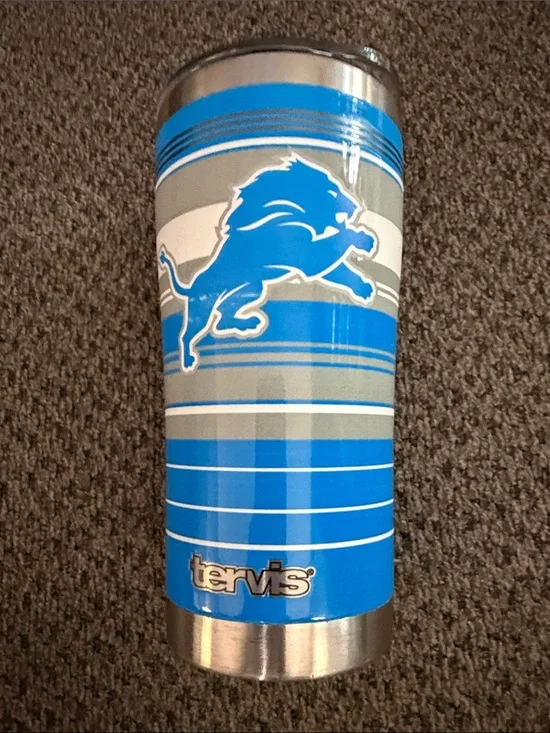tervis Blue and Gray Detroit Lions Logo Tumbler