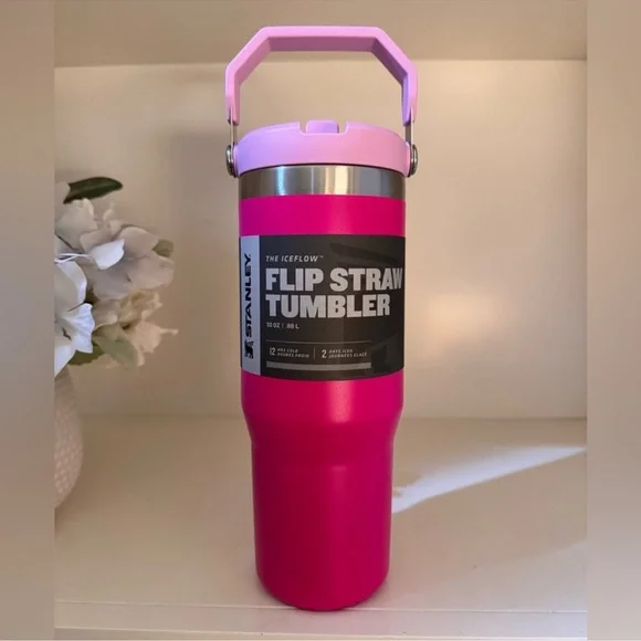 🎉LAST PIECE🎉Stanley Iceflow‎ FlipStraw 30oz Tumbler Camelia