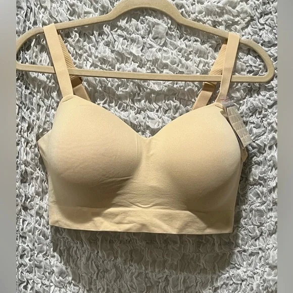 TRUEKIND SUPPORTIVE COMFORT, WIRELESS SHAPING BRA, COLOR CHAI SIZE XL