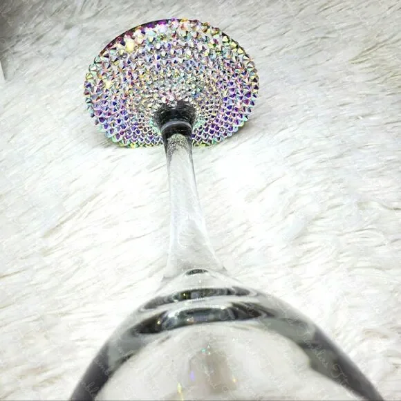Elegant Rhinestone Wine Glass
