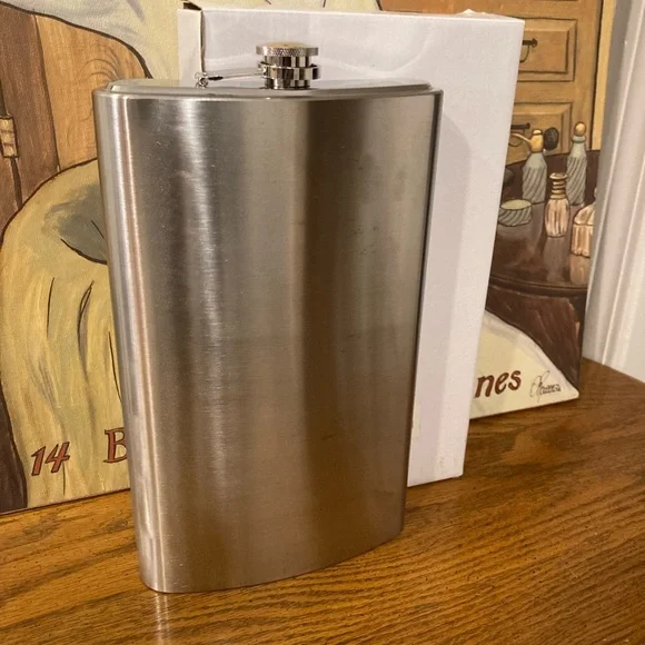 Flask Stainless Steel Oversized 64 oz NIB