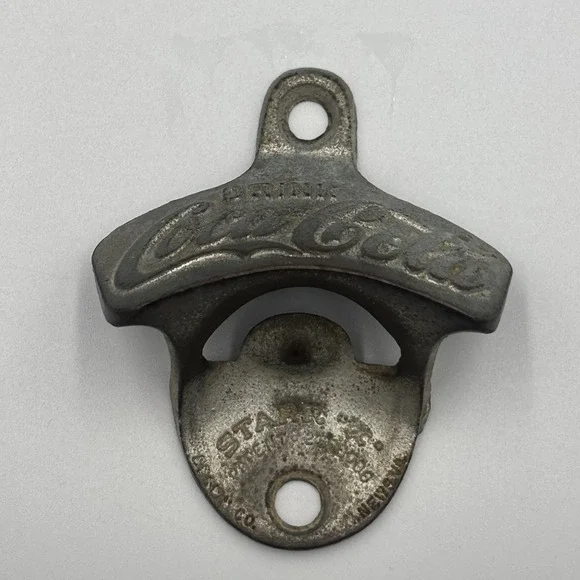 Vintage Drink‎ Coca Cola Coke Metal Wall Bottle Opener Starr X Brown Co USA