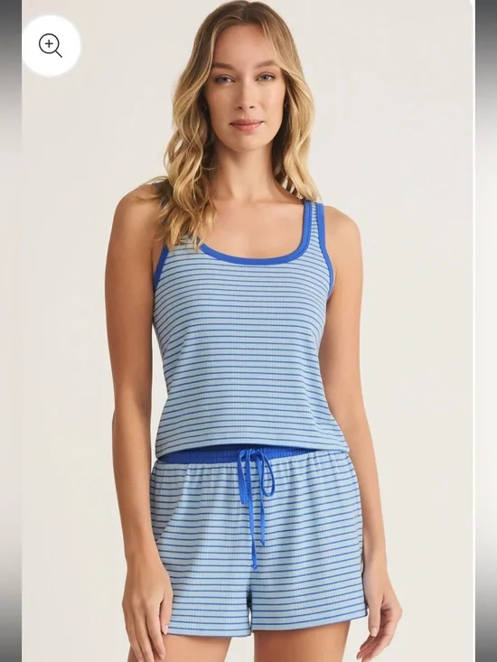 Z Supply High Tide Set - Blue Stripe, M