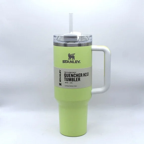 Stanley Quencher H2.0 FlowState 40oz Tumbler Citron Yellow NEW Limited Edition