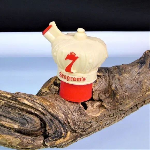 Seagrams 7 Crown Whiskey Bottle Pour Spout