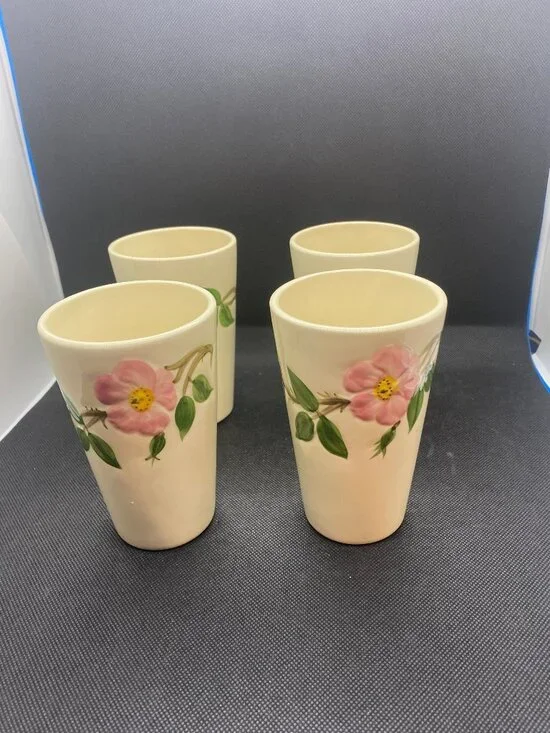 Desert Rose 12 oz. Tumblers. Set of 4