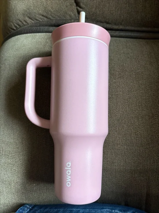 Owala 8116778 40 oz Rose Quartz BPA Free Insulated Straw Tumbler