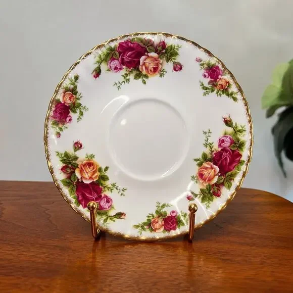 Royal Albert Old Country Roses Saucer Only For Footed Cream Soup Bowl Bone China