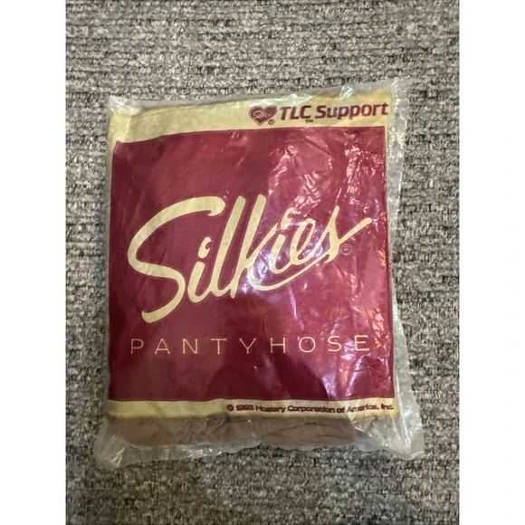 Silkies TLC Support Pantyhose Medium Mocha USA‎ Vintage 307