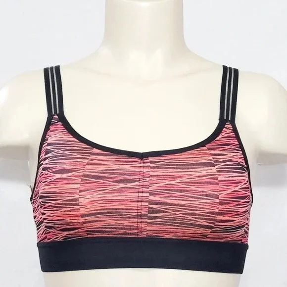 XS X-SMALL Champion C9 N9609 Strappy V-Back Wire Free Sports‎ Bra Neon Flare NWT