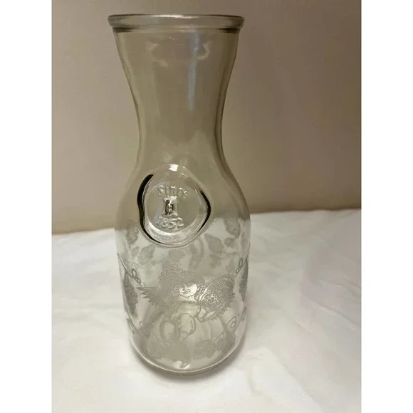 Norman Kosarin 1989 Paul Mason‎ Vineyards Etched Angels Glass Carafe