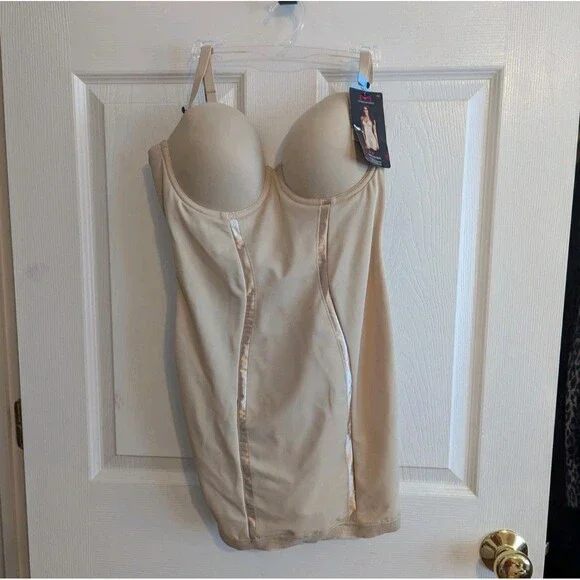 Maidenform Firm Control Secretly Shaping Convertible Slip‎ Brown 36CNWOT $68