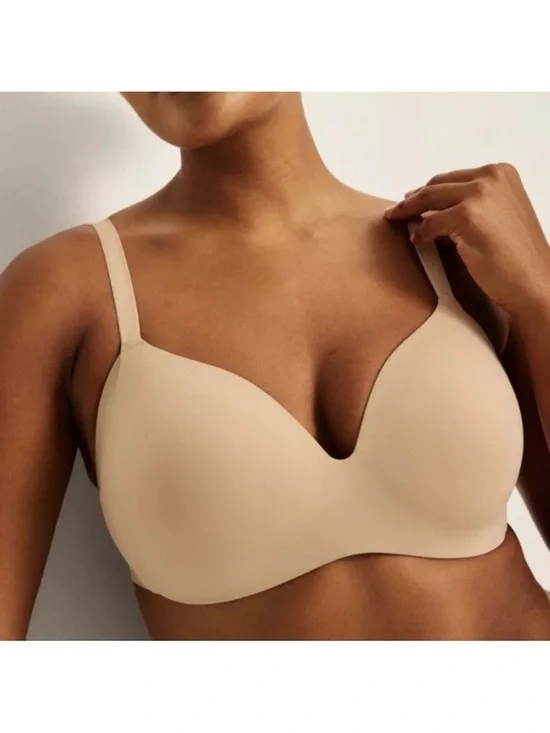 Knix WingWoman Contour Bra Warm Sand Nude Tan Beige Wireless T-Shirt
