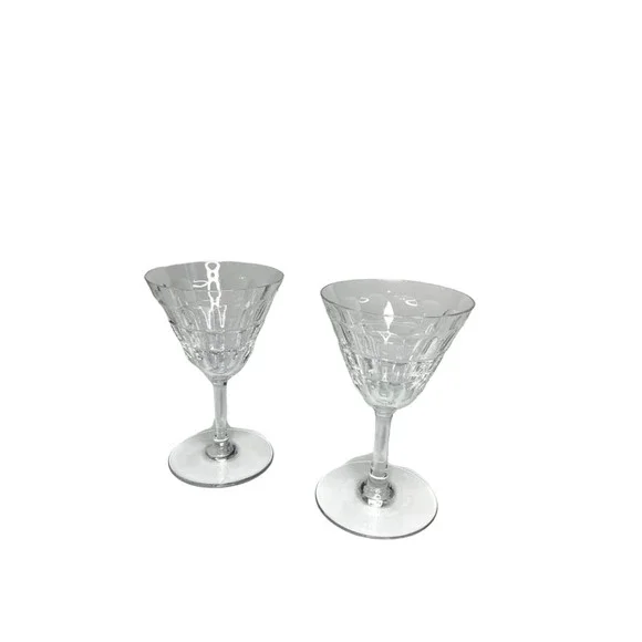 Baccarat Clear Crystal Glasses‎ Set of Two