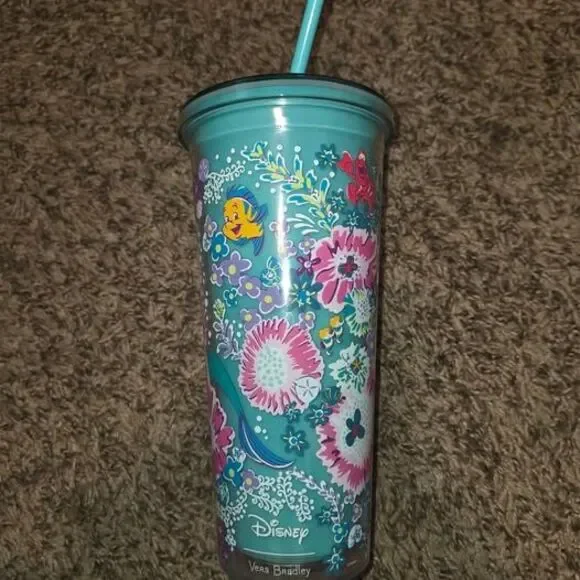 Vera Bradley Disney The Little Mermaid Tumbler with Straw