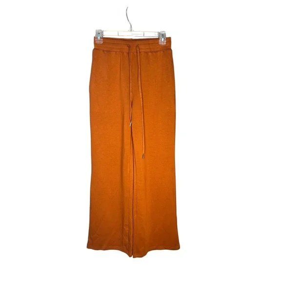 Anrabess Women's Sweat Lounge Pajama Pants Rust Color XS Waist‎ 26