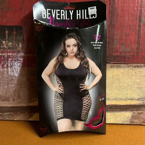 Beverly Hills Naughty Girl Black Mini‎ Dress