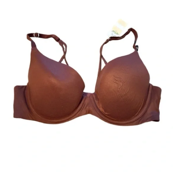Aerie‎ Demi Real Power Brown Bra w/ Adjustable Straps Sz 36B NEW