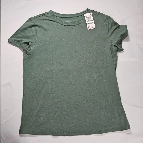 State of Day Intimates Sleep Tee XS NWT Sage‎ Green Soft Modal Lounge Top