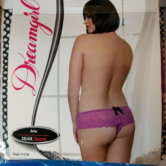 Dreamgirl Womens Stretch Open Crotch Short‎ 3X - 4X