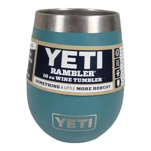 YETI‎ Rambler 10 oz Wine Tumbler River Green Retired Color No Lid