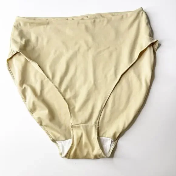 Spanx‎ Size Large High Waist Bikini Panties Nude Full Coverage Bottoms Shapewear
