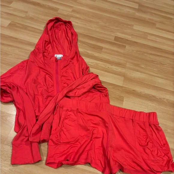 Coral Pink Venus‎ Hooded Lounge/ Pajama set