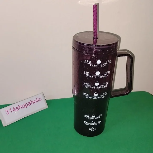 30 Oz. Hydration Tracker Tumbler With Straw