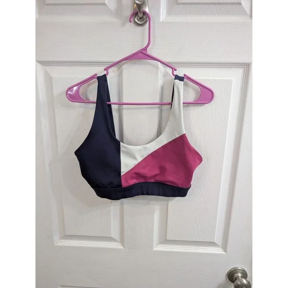 WILO The Label Sports‎ Bra Women Multicolor Colorblock Athletic - Size L